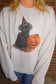 Midnight Mischief Cat Sweatshirt
