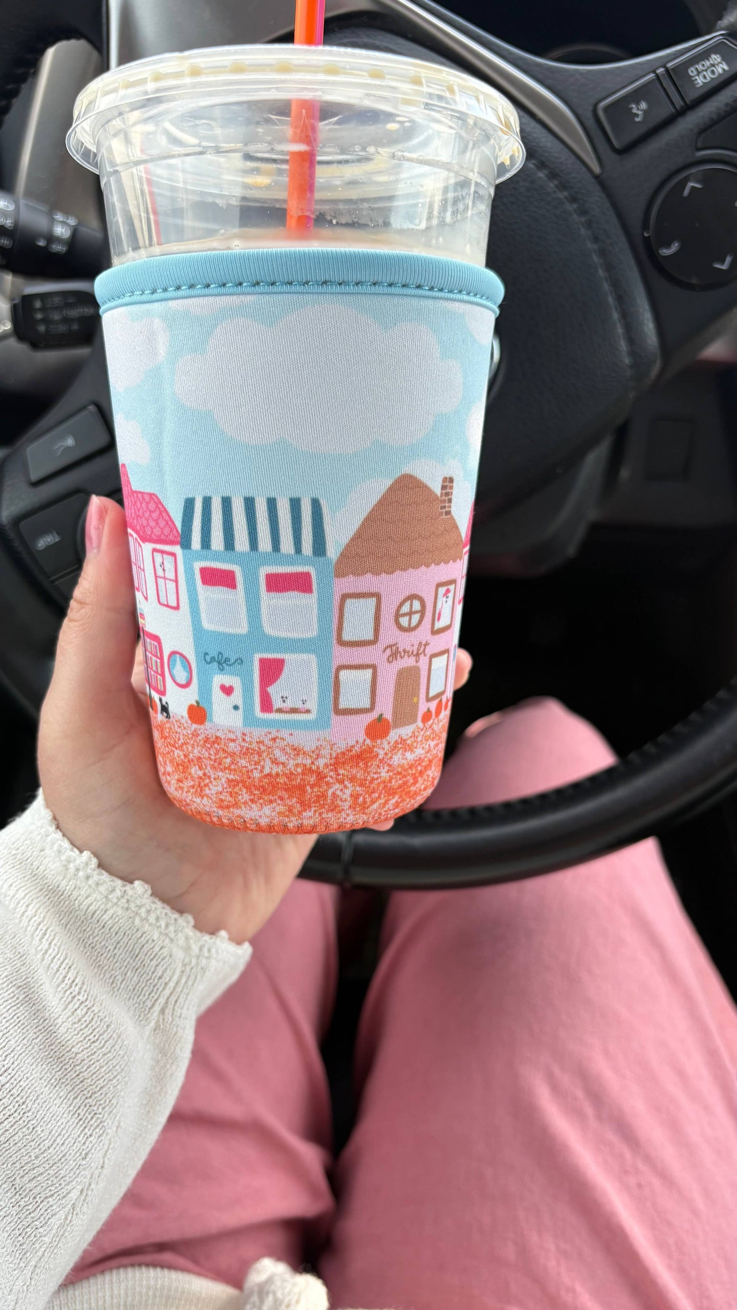 Spooky Town Coffee Coozie
