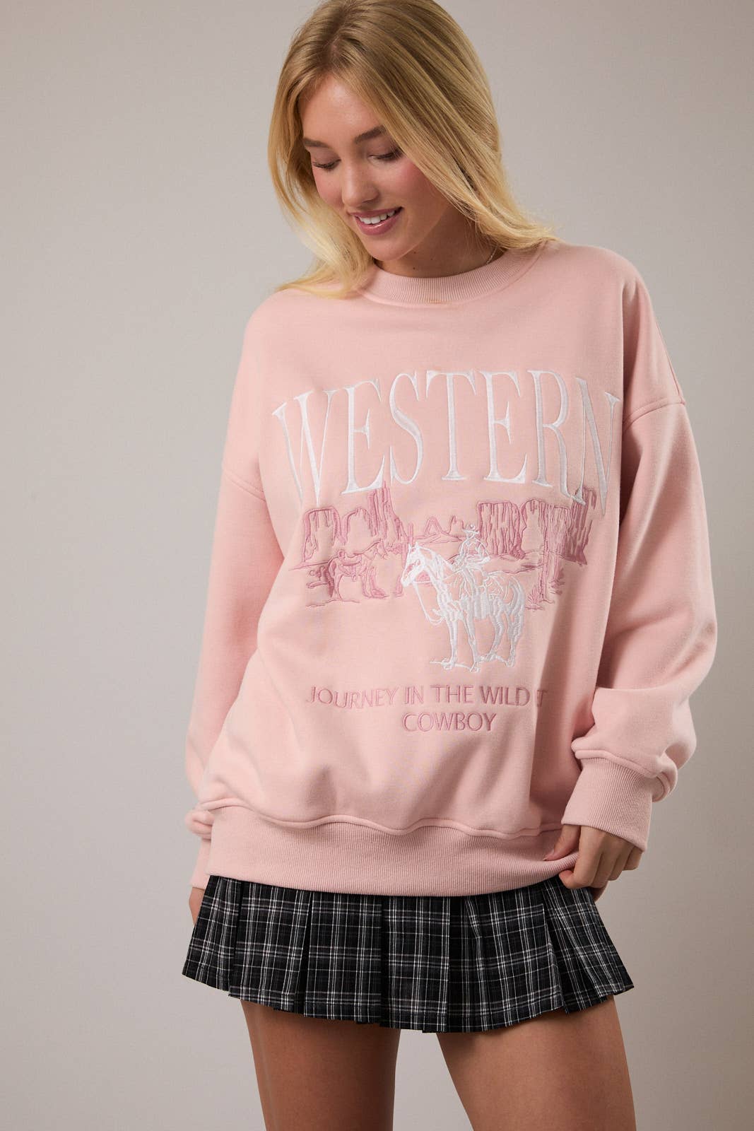 Desert Rose Cowboy Crewneck