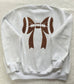 Football Bows Oversized Sweatshirt