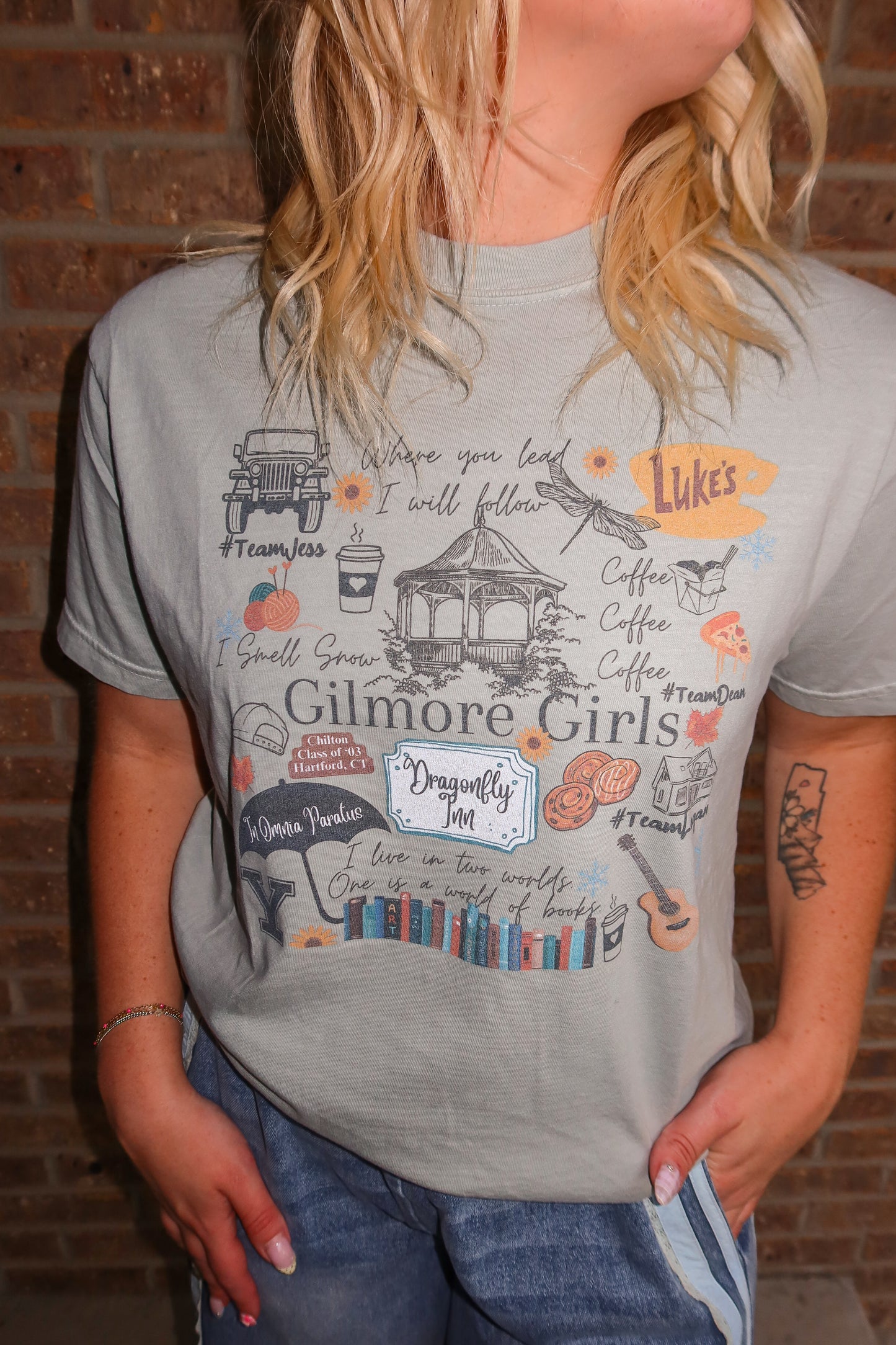 Gilmore Girls Inspired Collage Tee