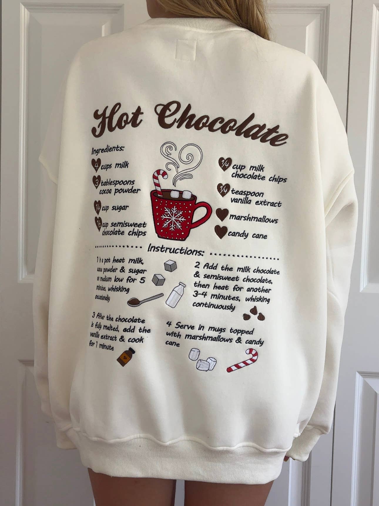Hot Chocolate Embroider Sweatshirt