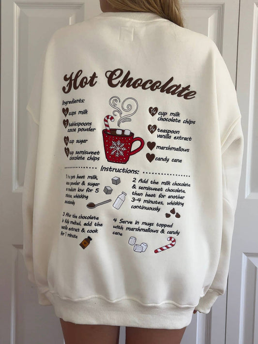 Hot Chocolate Embroider Sweatshirt