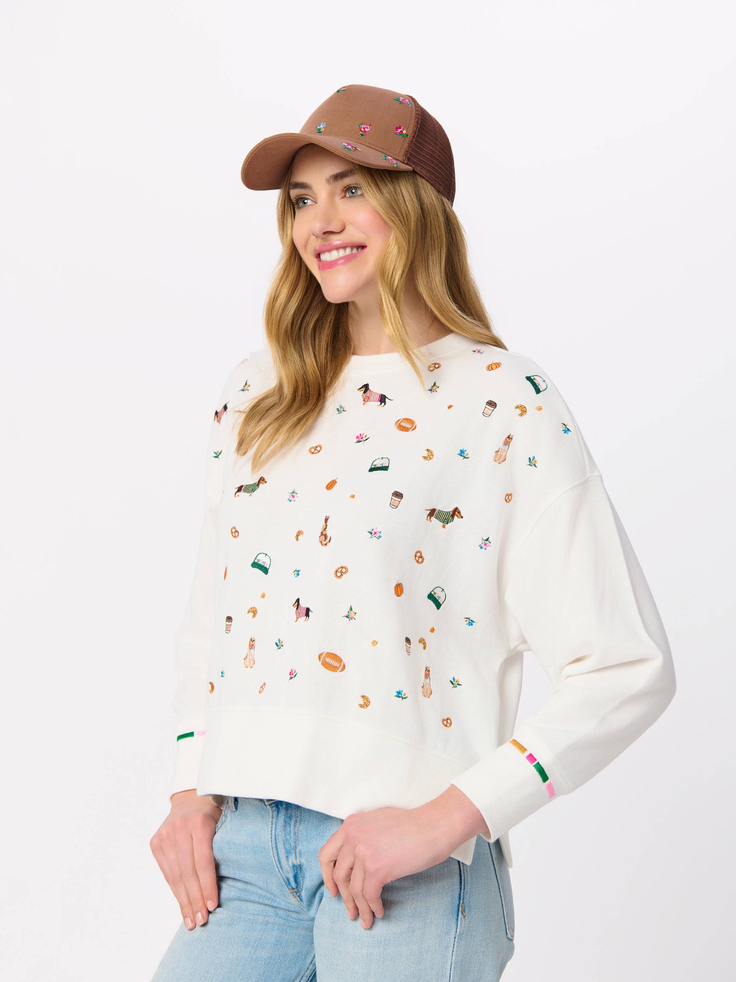 Fall Favorites Embroidered Sweatshirt