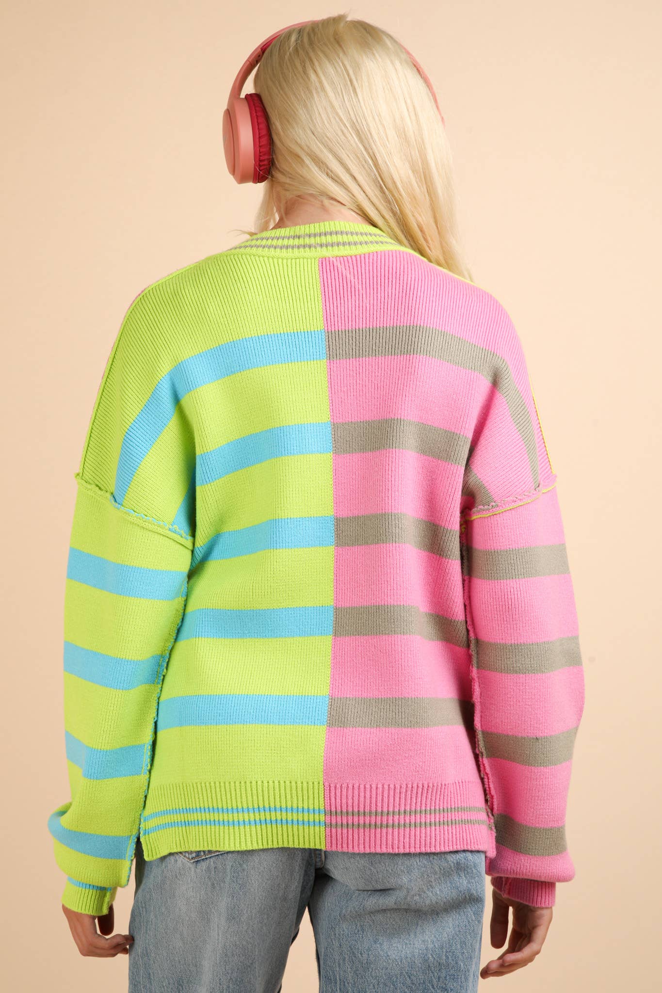 Daydream Oversized Striped Knit Sweater