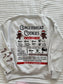 Gingerbread Recipe Christmas Embroider Sweatshirt