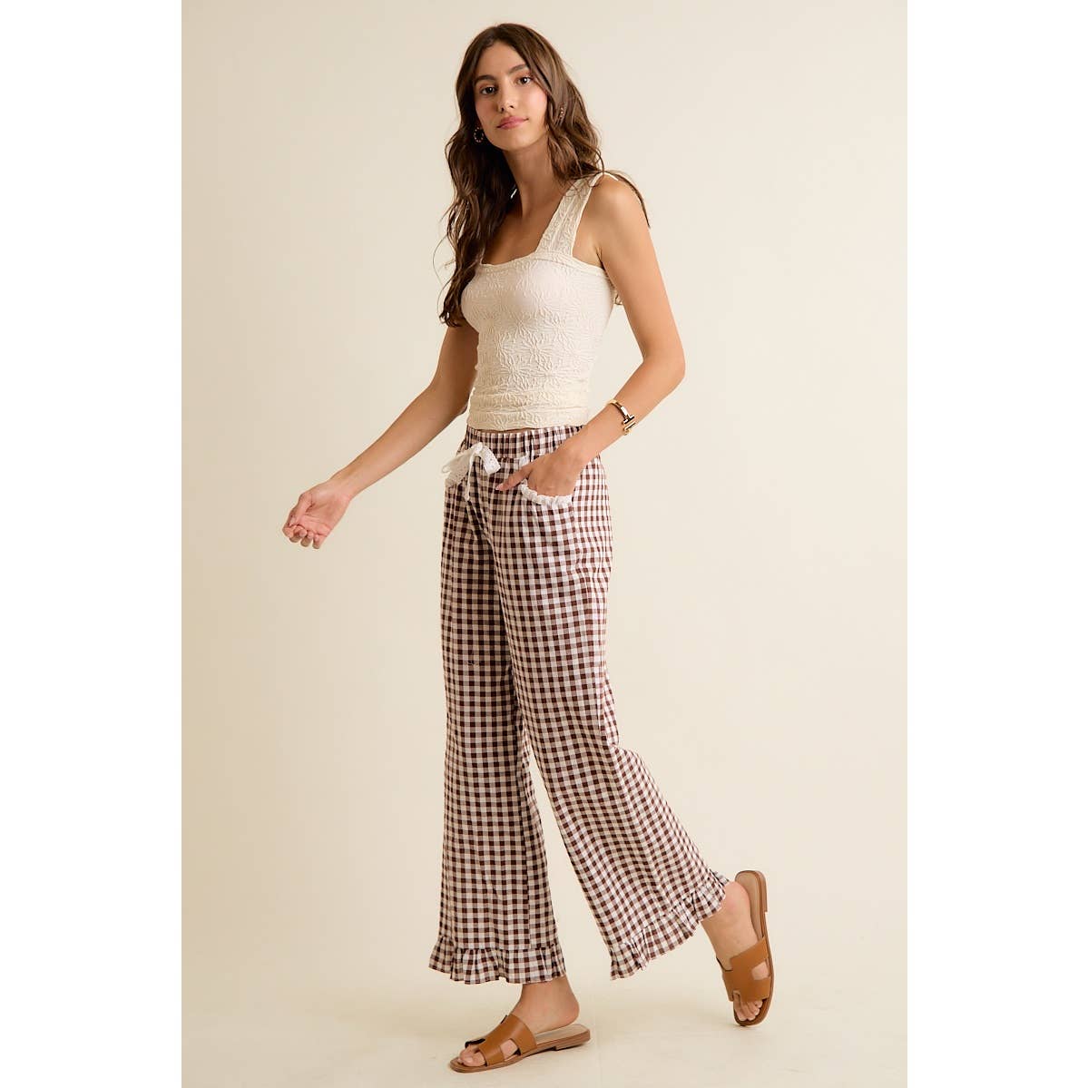Brown Sugar Gingham Pants