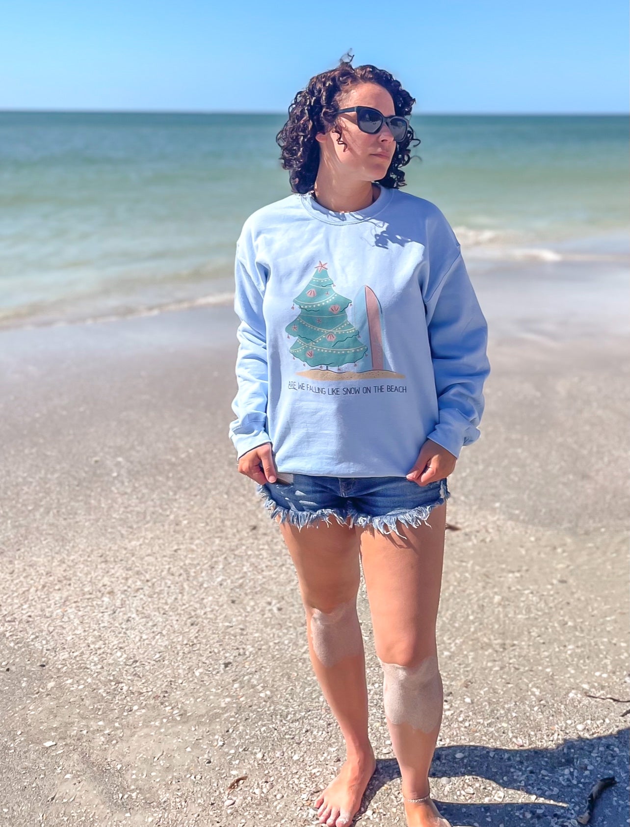 Snow on the Beach Crewneck Sweatshirt