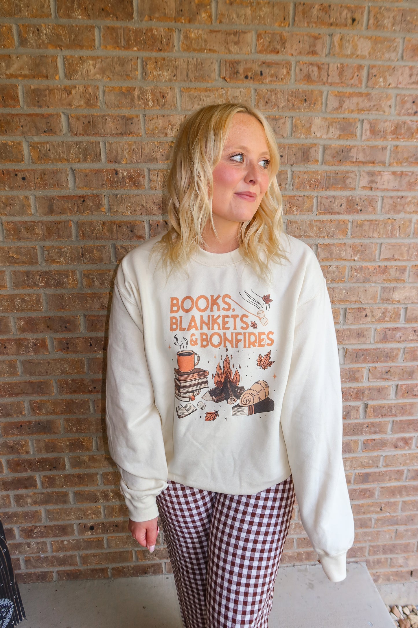 Books, Blankets, & Bonfire Sweatshirt