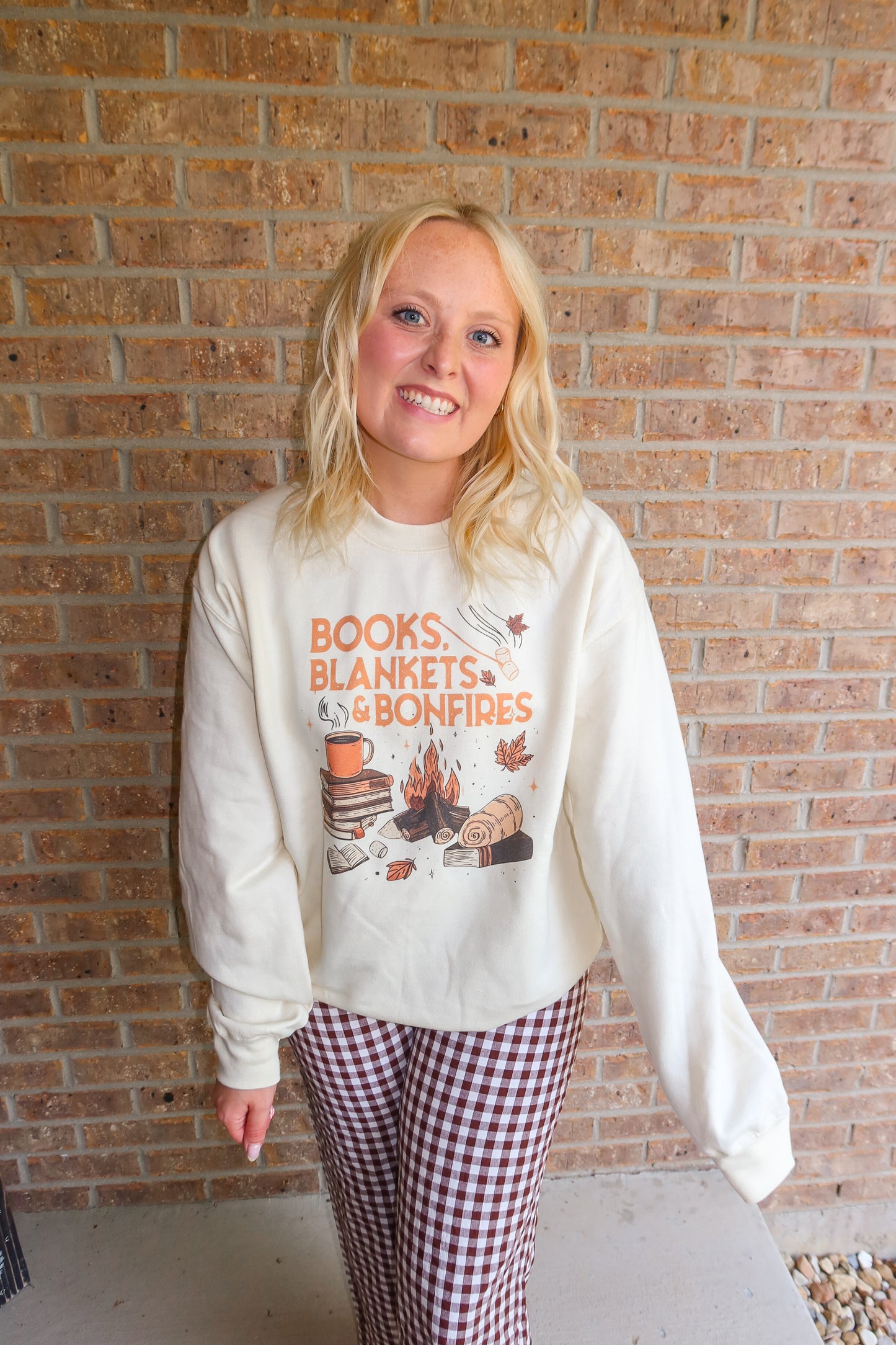 Books, Blankets, & Bonfire Sweatshirt