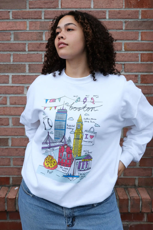 Boston Illustration Sweatshirt