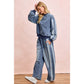 Washed Lace Denim Pants