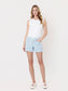 Seaside Stripe High Rise Drawstring Shorts