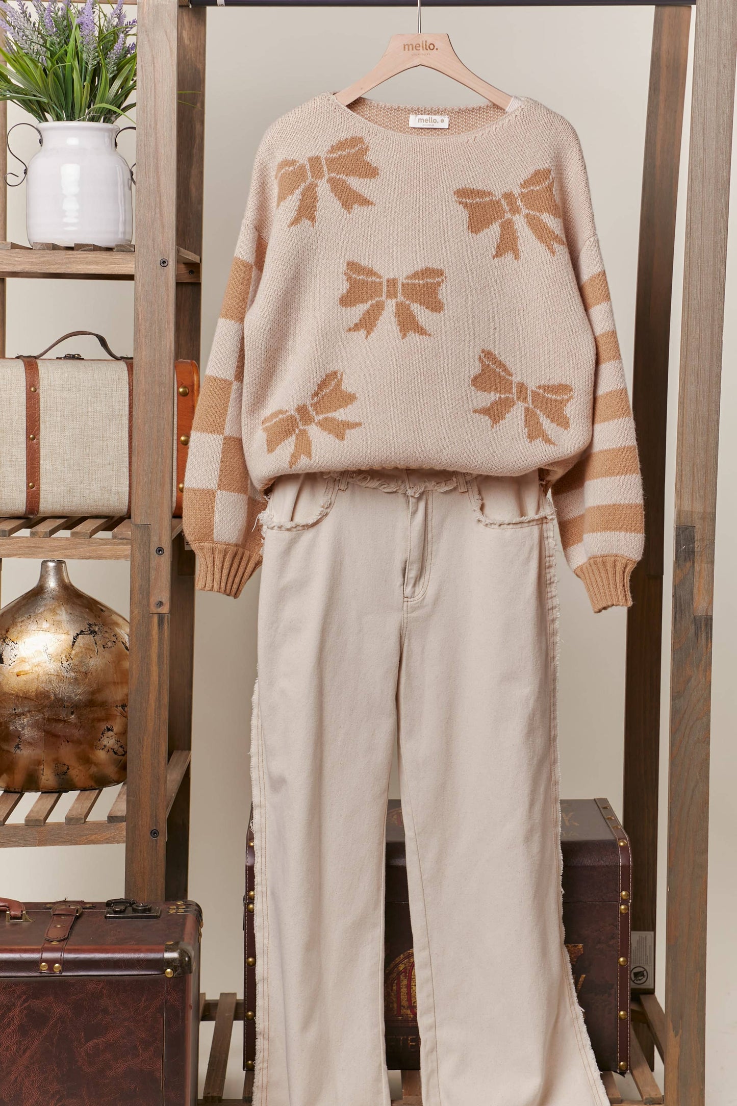 Cinnamon Ribbon Sweater