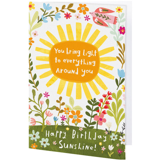 Happy Birthday Sunshine Greeting Card