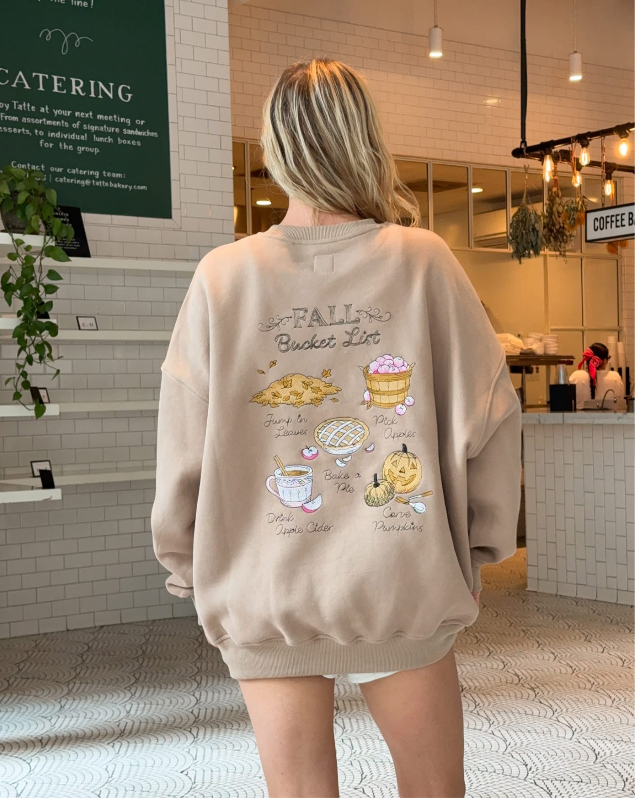Fall Bucket List Oversized Sweatshirt