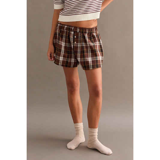 Flannel Boxer Shorts