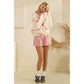 Pink Horizon Quilted Quarter Zip