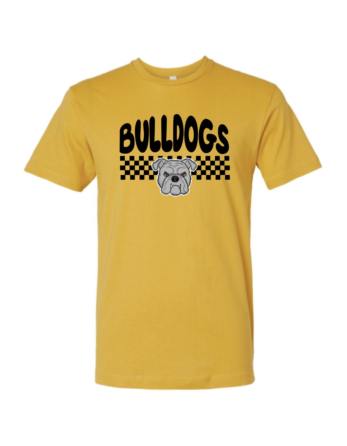 Checked Bulldogs Graphic Tee