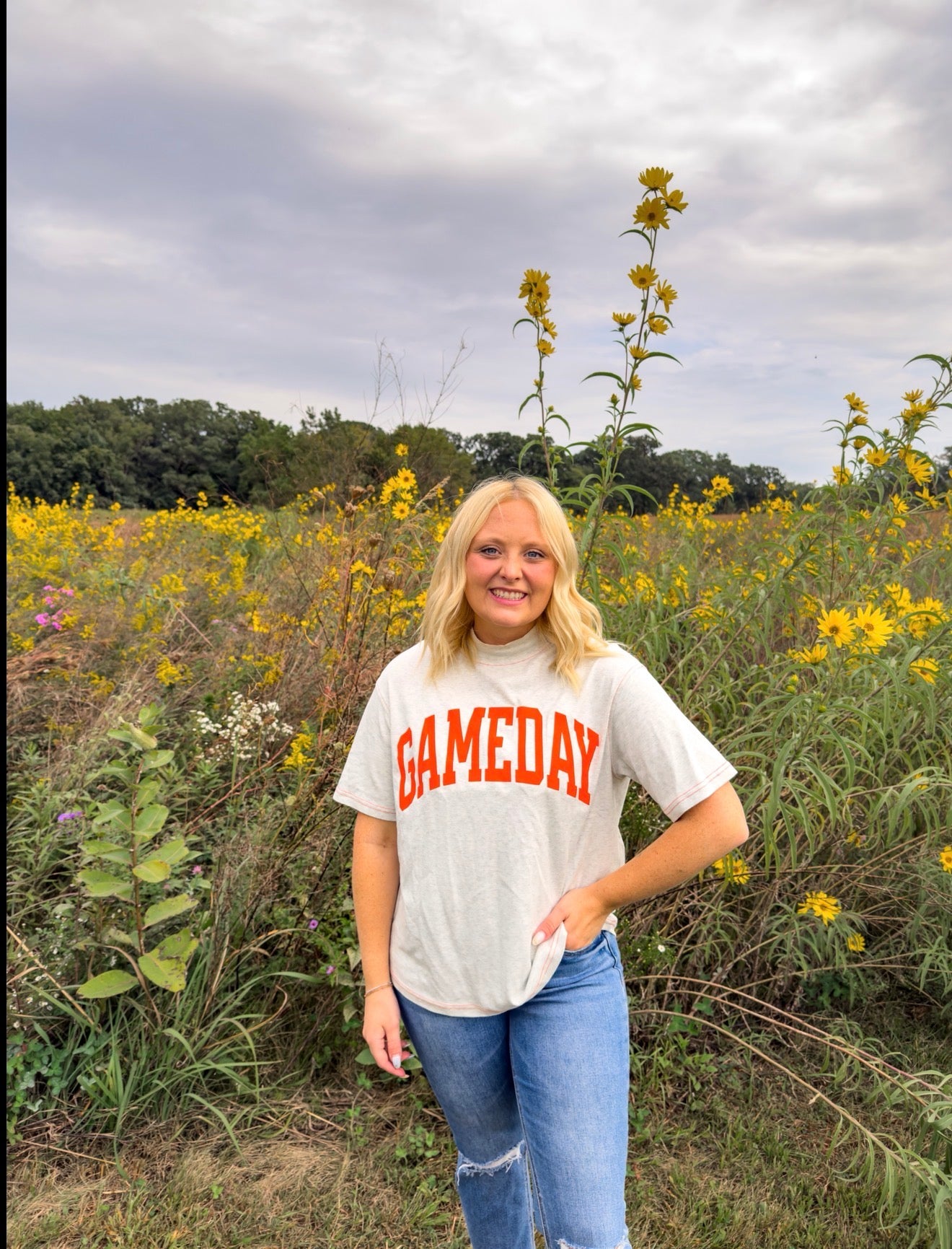 Football Gameday Double Sided Tee