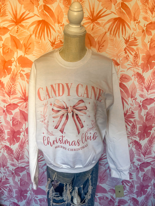 Candy Cane Christmas Club Sweatshirt