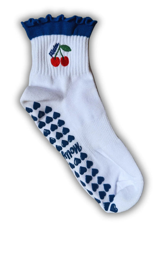 Cherry Grippy Socks