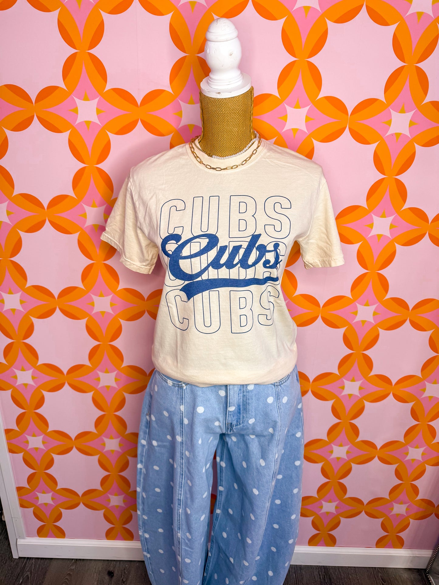 Cubs Script Tee