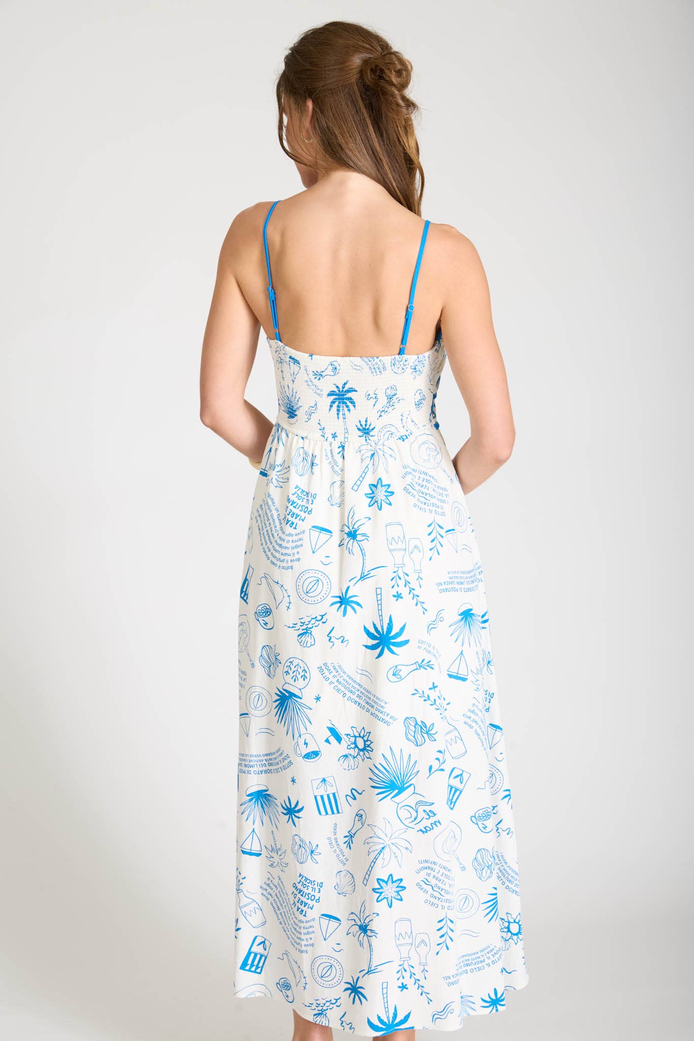 Seabreeze Sketch Maxi Dress