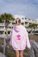 Ocean Heart Embroidered Oversized Hoodie