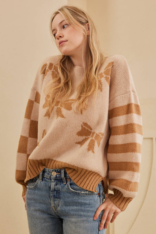 Cinnamon Ribbon Sweater