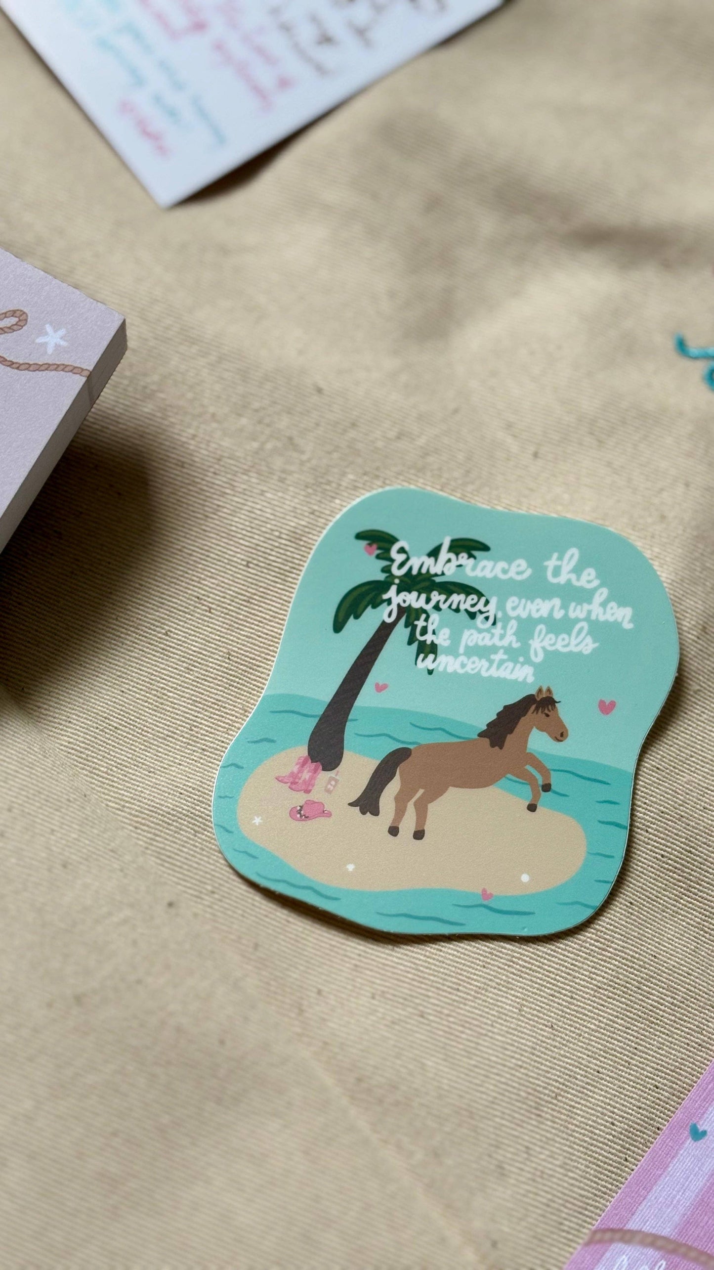 Embrace the journey Sticker