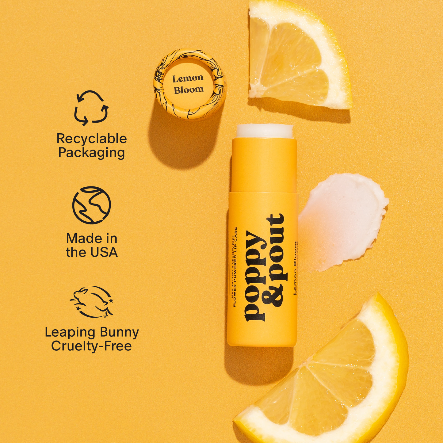 Poppy & Pout Lip Balm Lemon Bloom