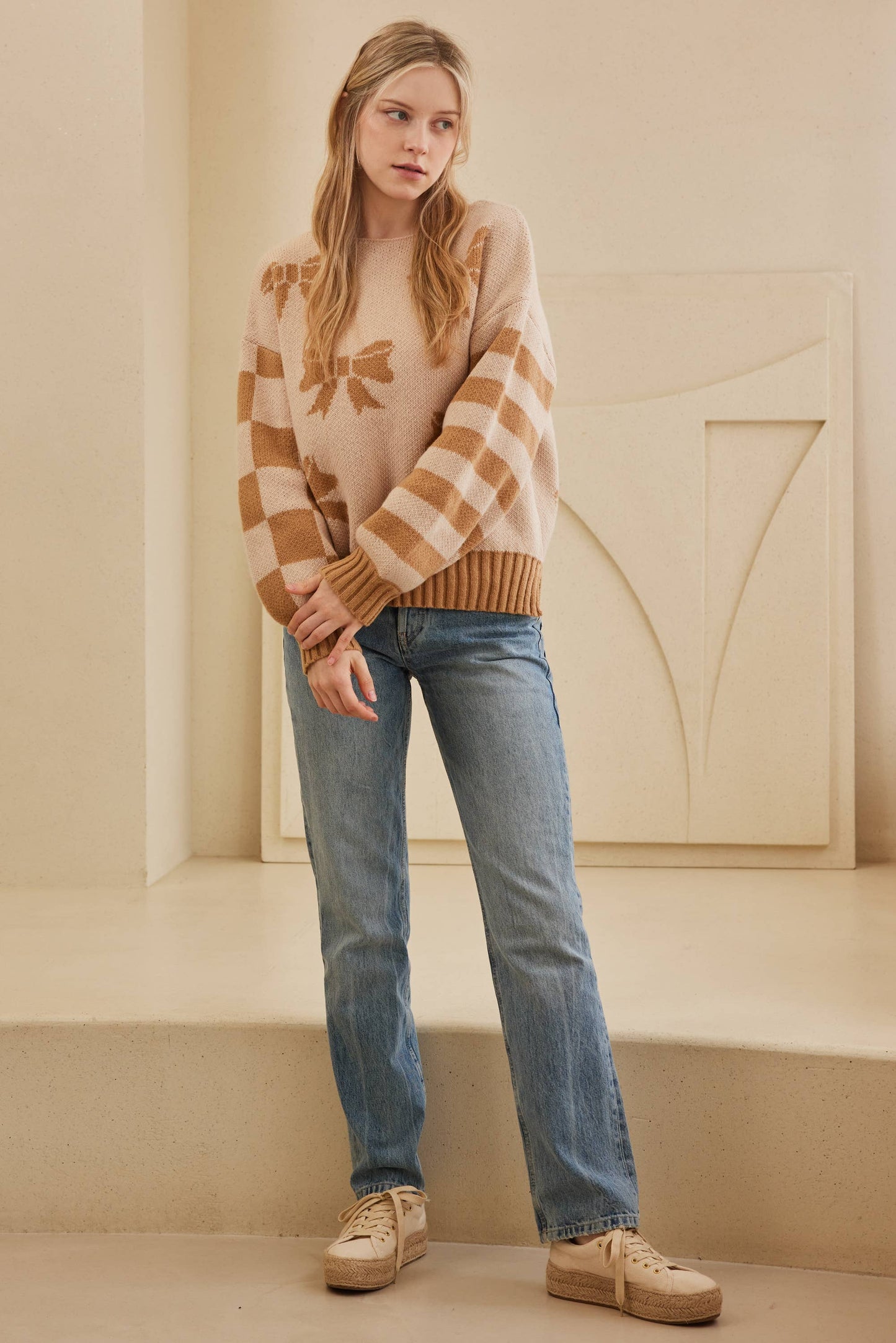 Cinnamon Ribbon Sweater