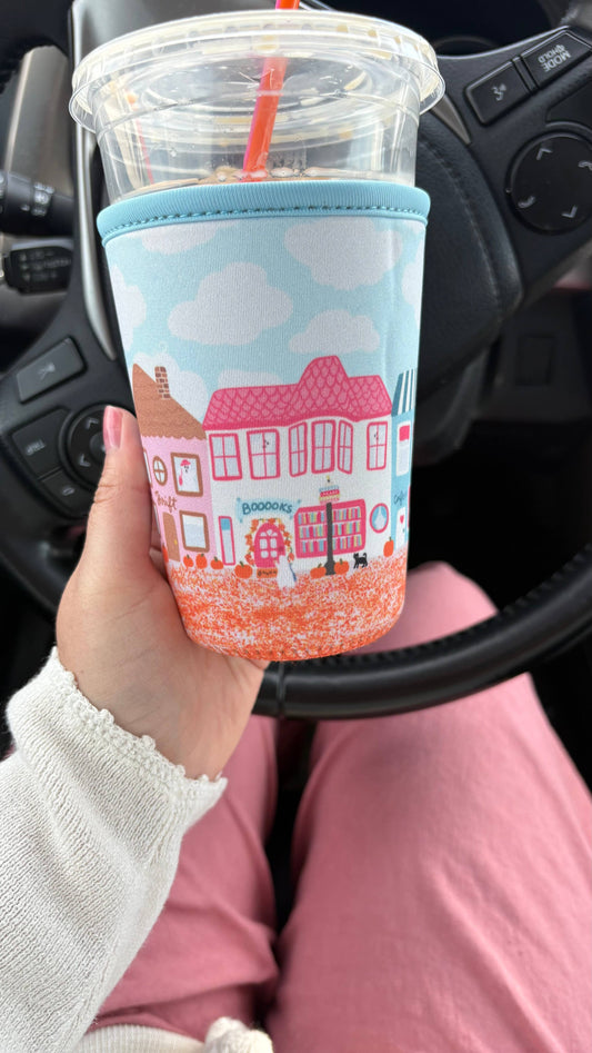 Spooky Town Coffee Coozie