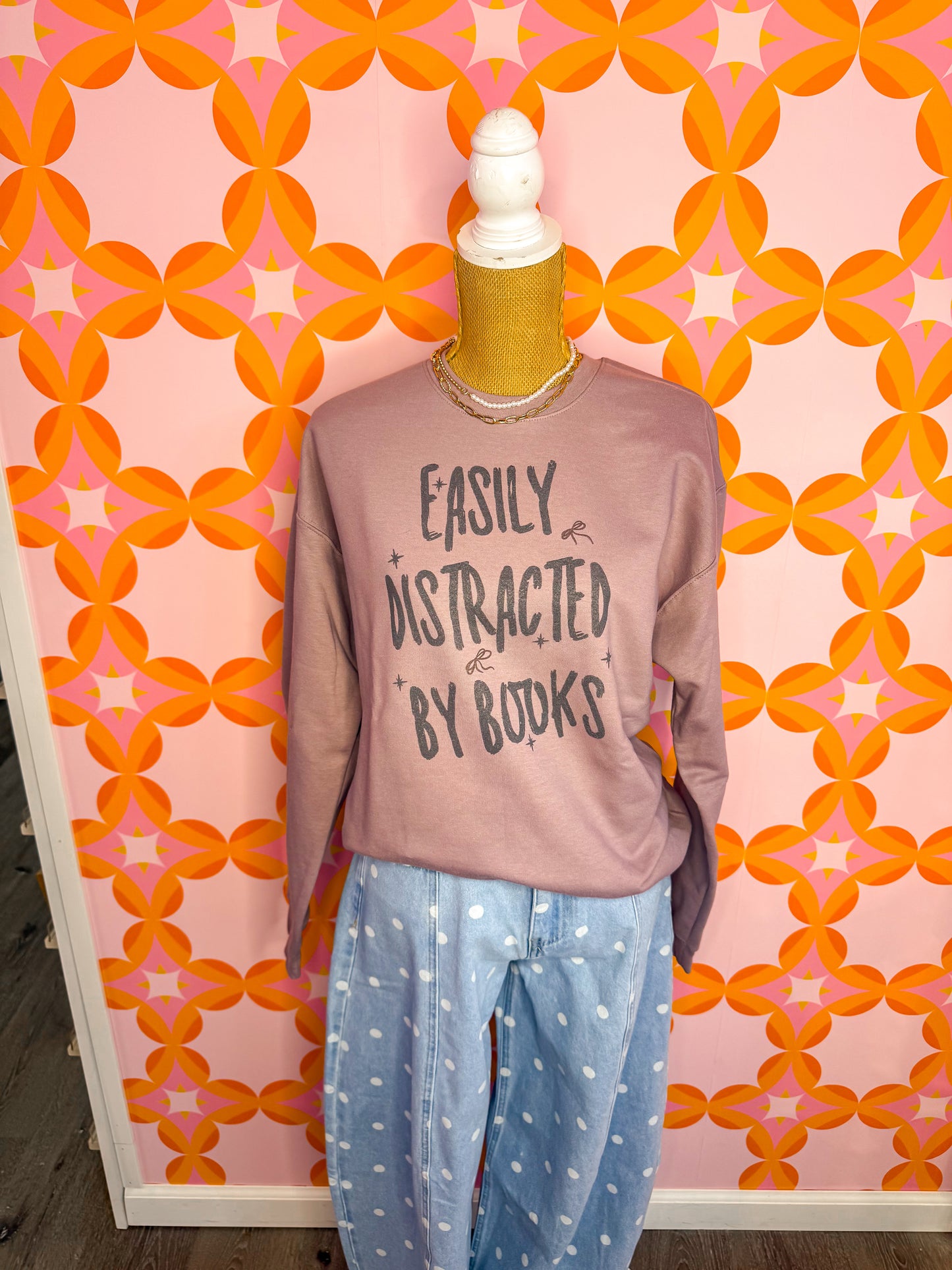 Distracted by Books Sweatshirt