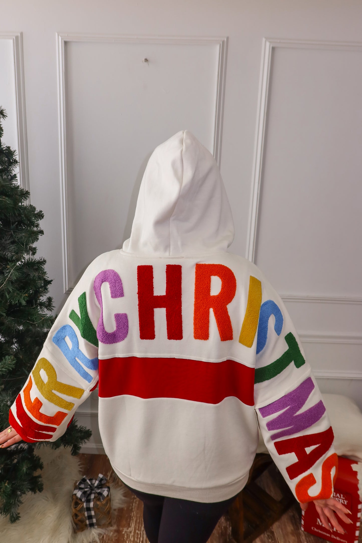 Merry & Bright Zip-Up Hoodie
