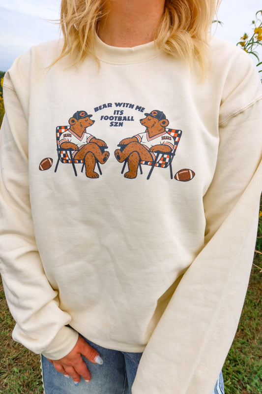 Bear With Me Football Season Crewneck/Tee