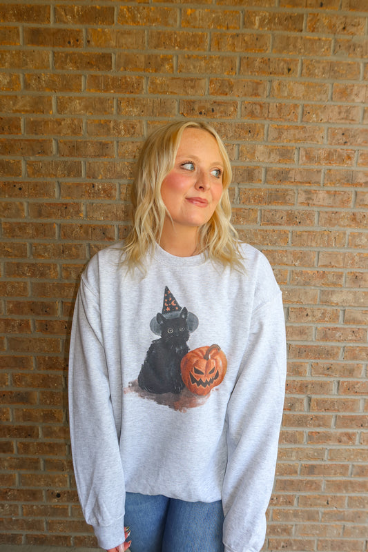 Midnight Mischief Cat Sweatshirt