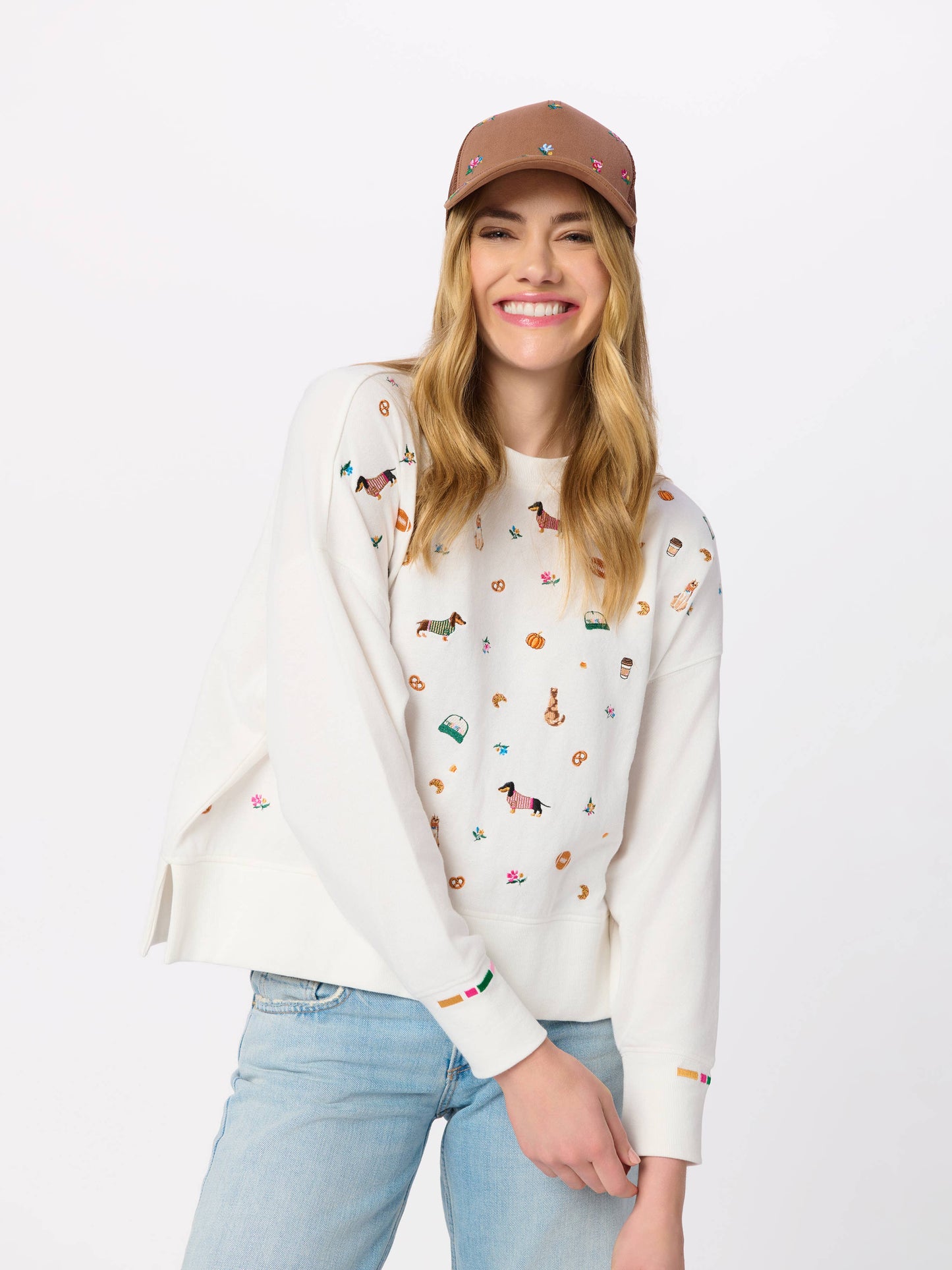 Fall Favorites Embroidered Sweatshirt