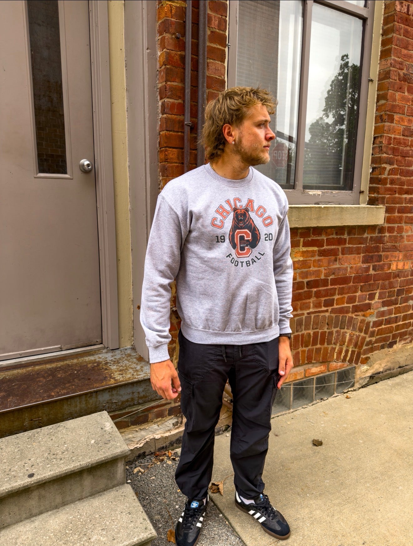 Chicago Football Vintage Bear Crewneck/tee