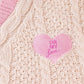 Lover embroidery cardigan