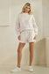 Floral Quilted mock neck Sweatshirt