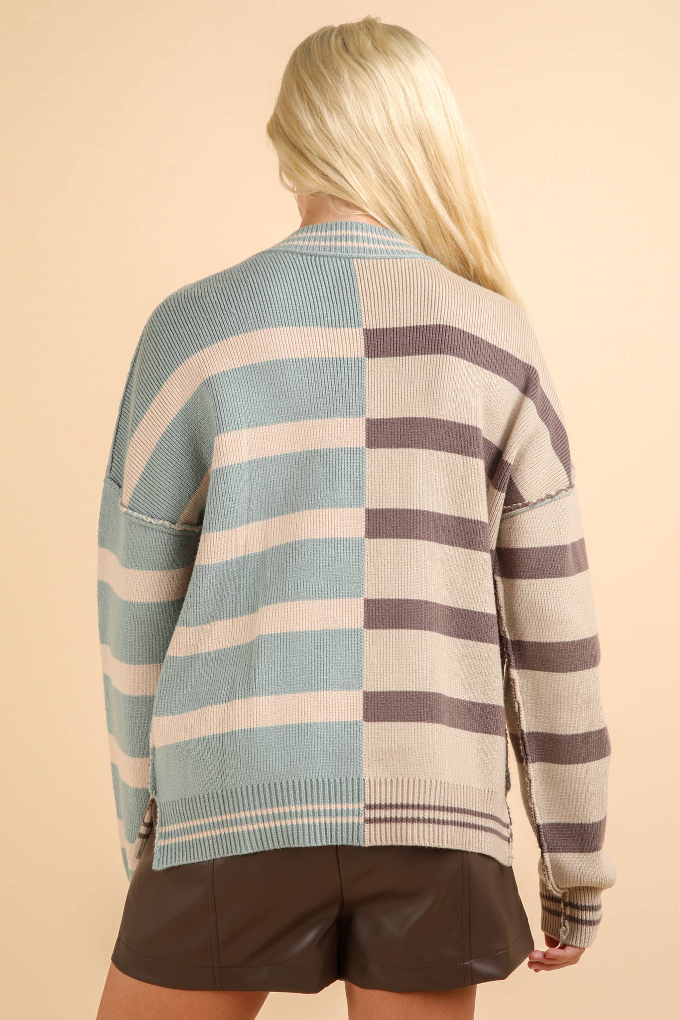 Daydream Oversized Striped Knit Sweater