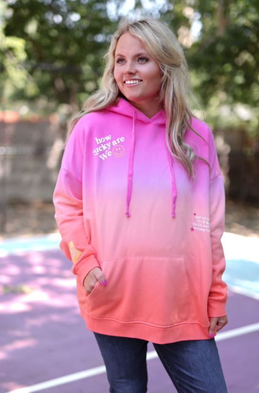 How Lucky Are We Oversized Hoodie