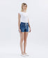 Harbor Lane High Rise Drawstring Denim Shorts