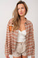 Orange Oversized Flannel