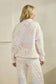 Floral Quilted mock neck Sweatshirt