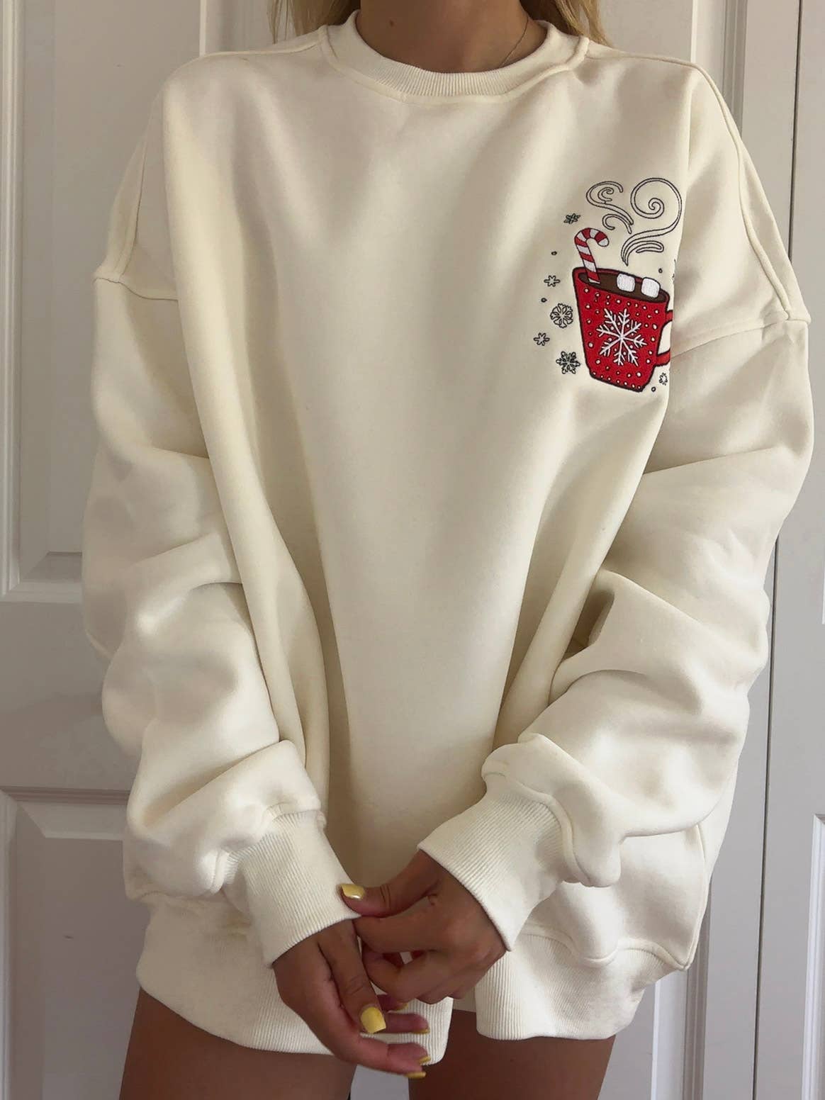 Hot Chocolate Embroider Sweatshirt