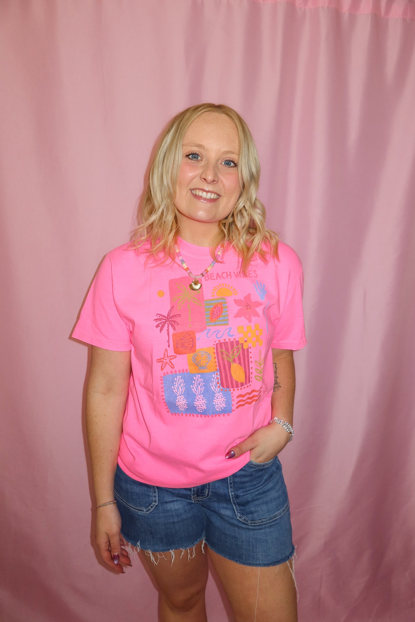 Pink Paradise Beach Tee