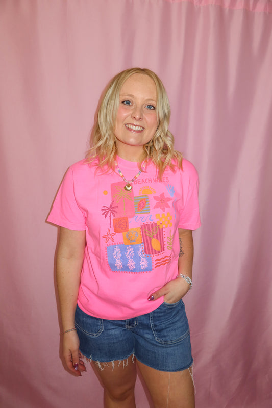 Pink Paradise Beach Tee